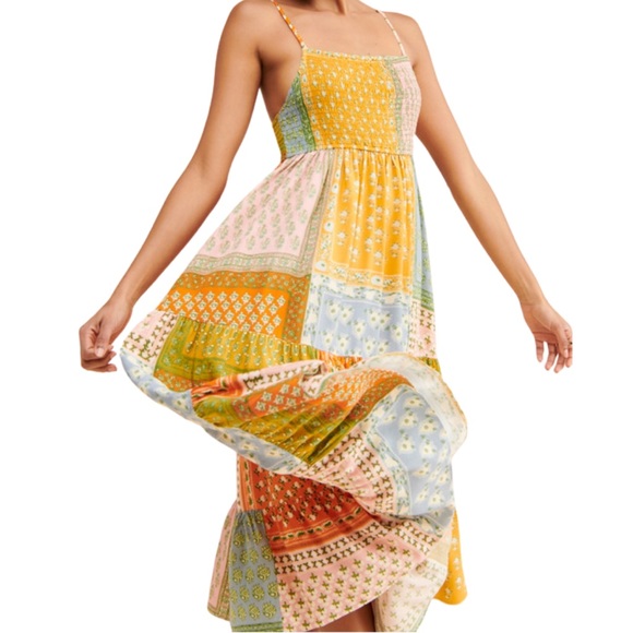 Jen's Pirate Booty Women's Wild Side Patchwork Midi Dress - Picture 8 of 9